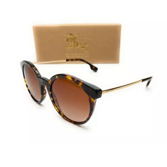 Burberry Women's Dark Havana Round Sunglasses!